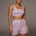 Crop Top and Biker Shorts Set