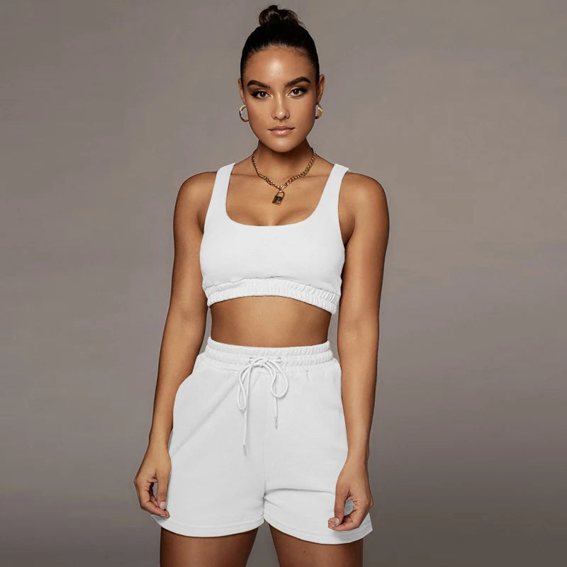 Crop Top and Shorts Set