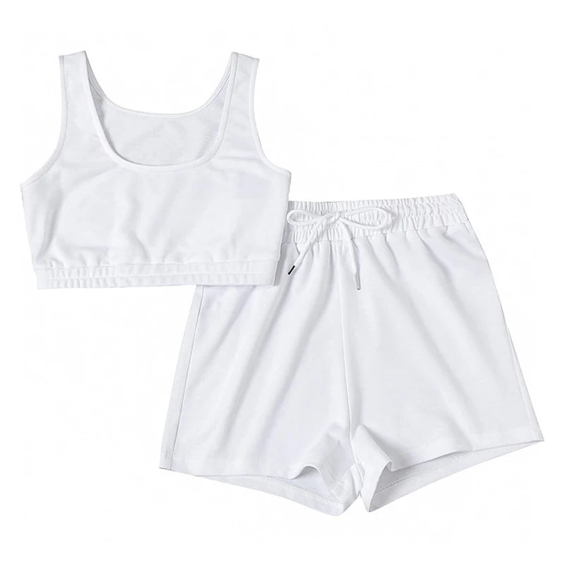 Crop Top and Shorts Set