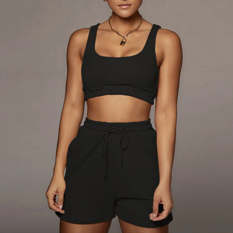 Crop Top and Shorts Set
