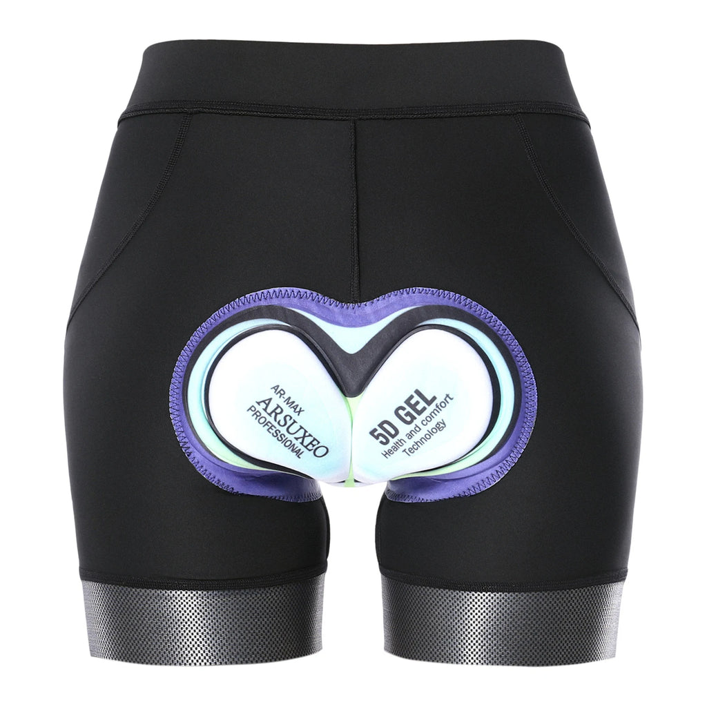 Women's High Waist Padded Bike Shorts