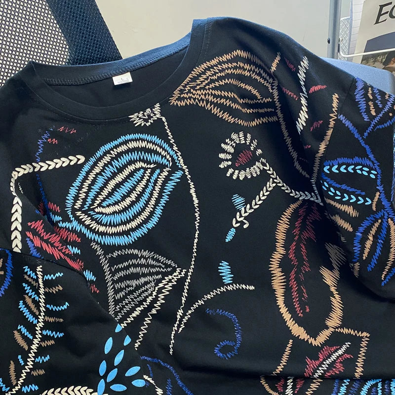 Women's Loose Cotton Graphic T-Shirt