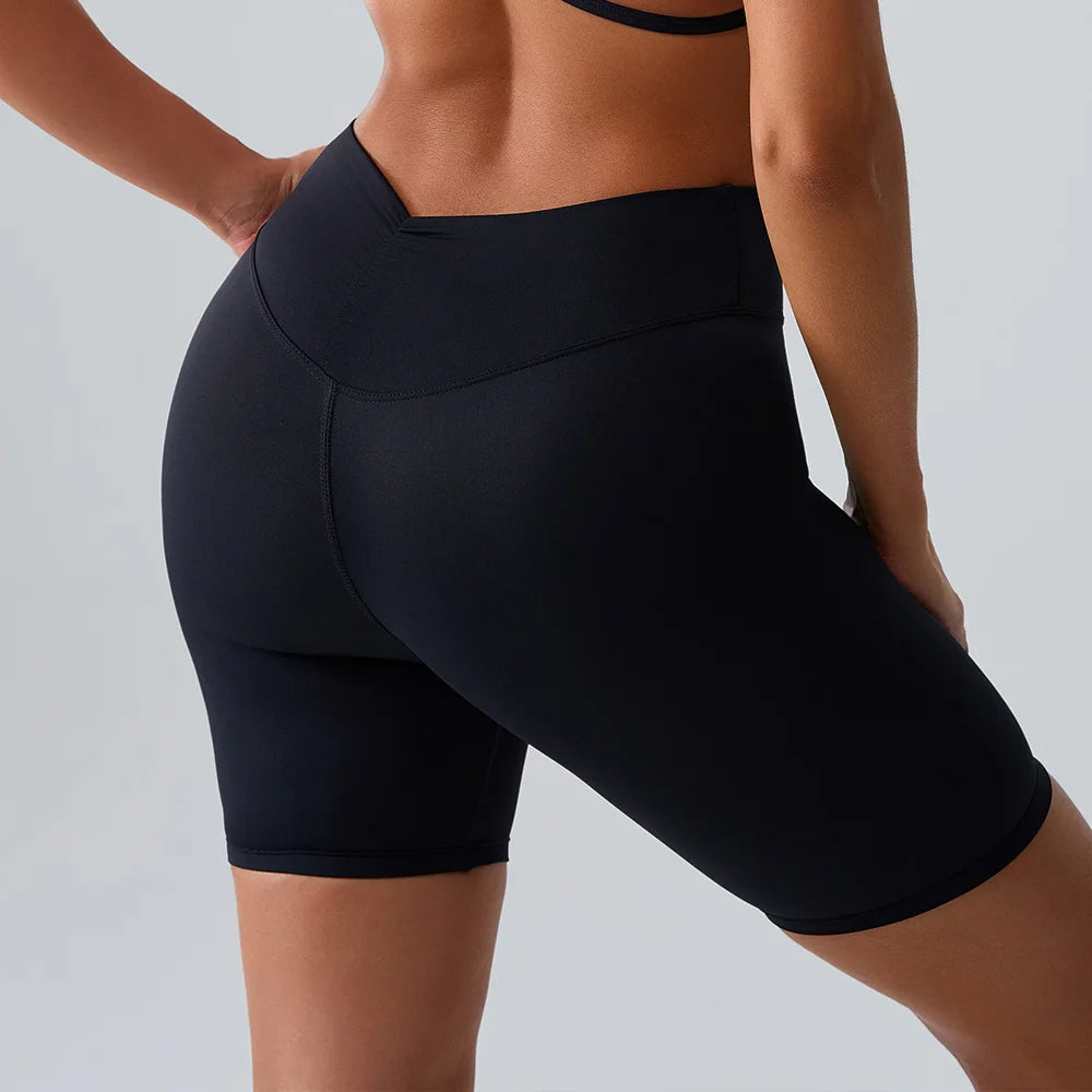 High Waist Yoga Cycling Shorts