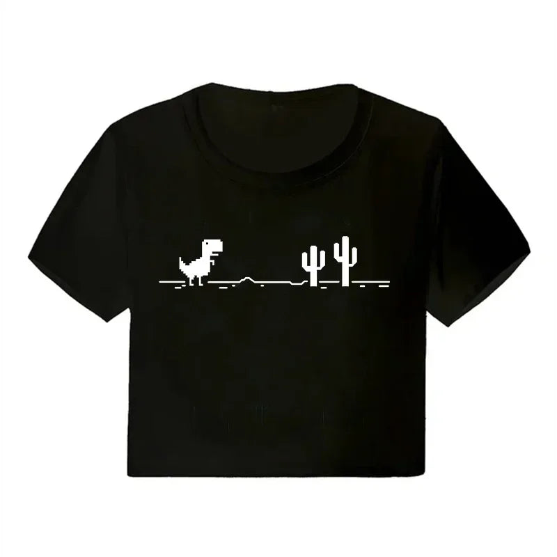 Y2K Graphic Crop Top