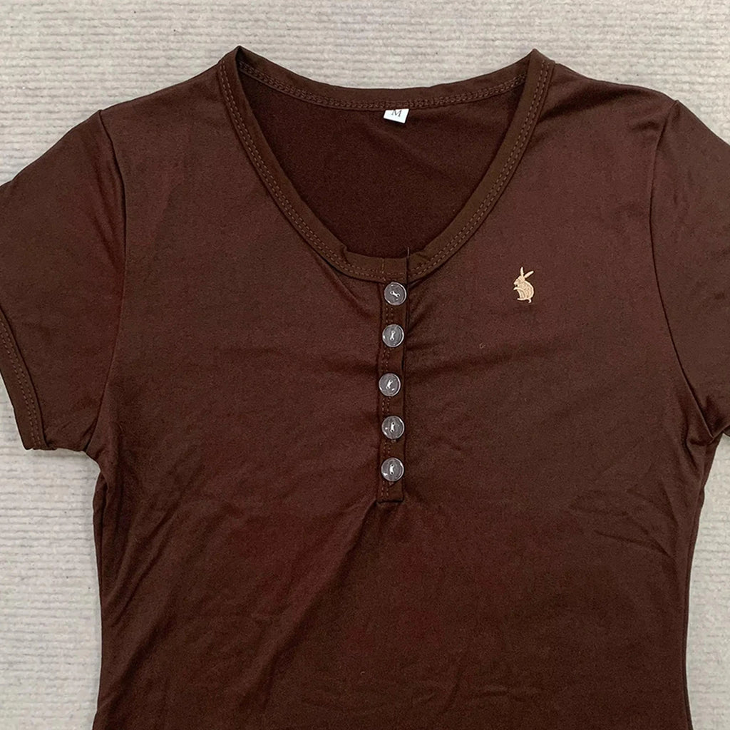 Y2K Gothic Crop Top Tee