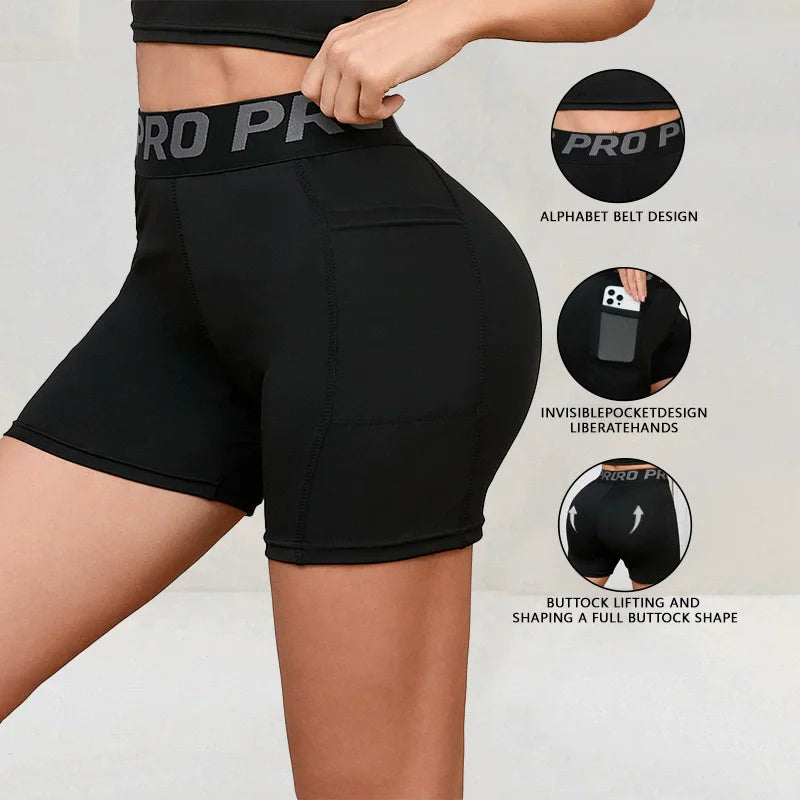 Women's High Waist Biker Shorts