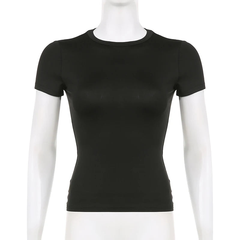 Women's Basic Solid Crop Top