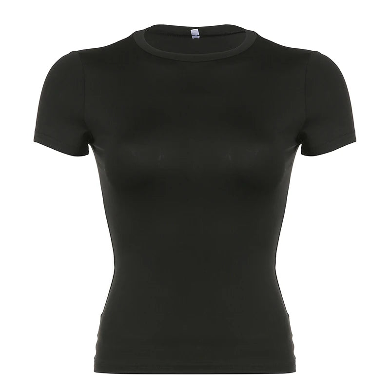 Women's Basic Solid Crop Top