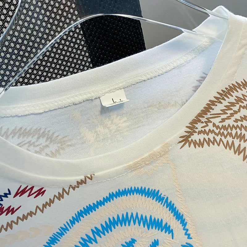 Women's Loose Cotton Graphic T-Shirt