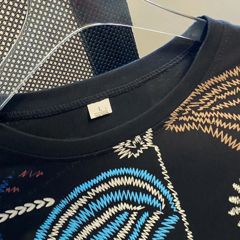 Women's Loose Cotton Graphic T-Shirt