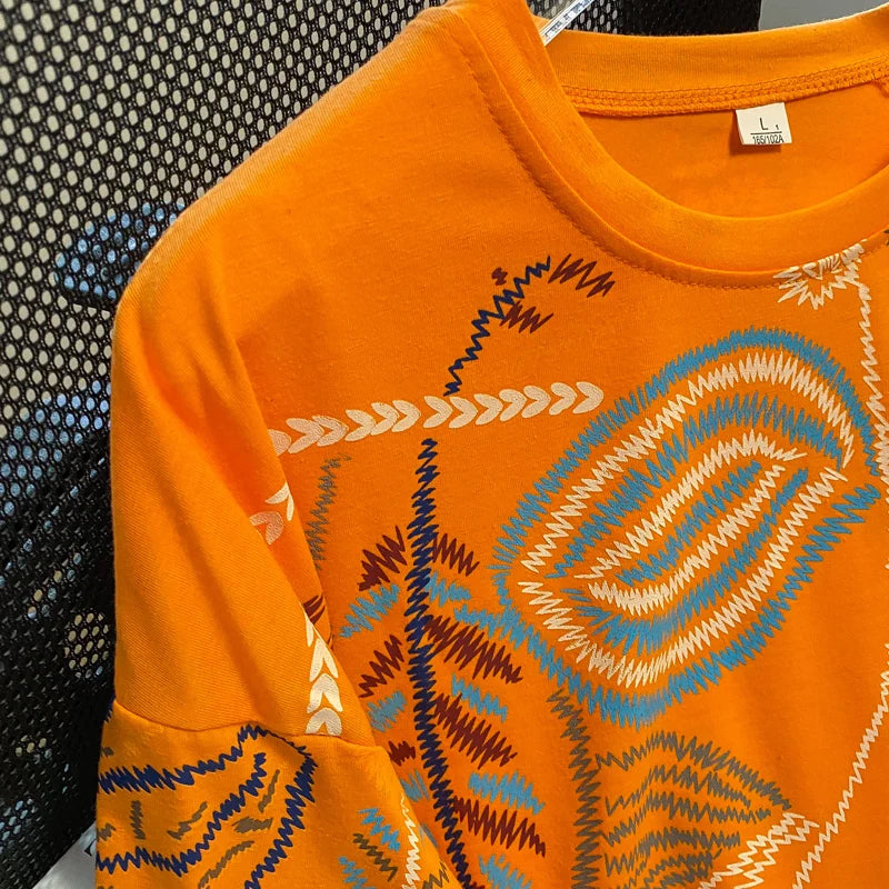 Women's Loose Cotton Graphic T-Shirt