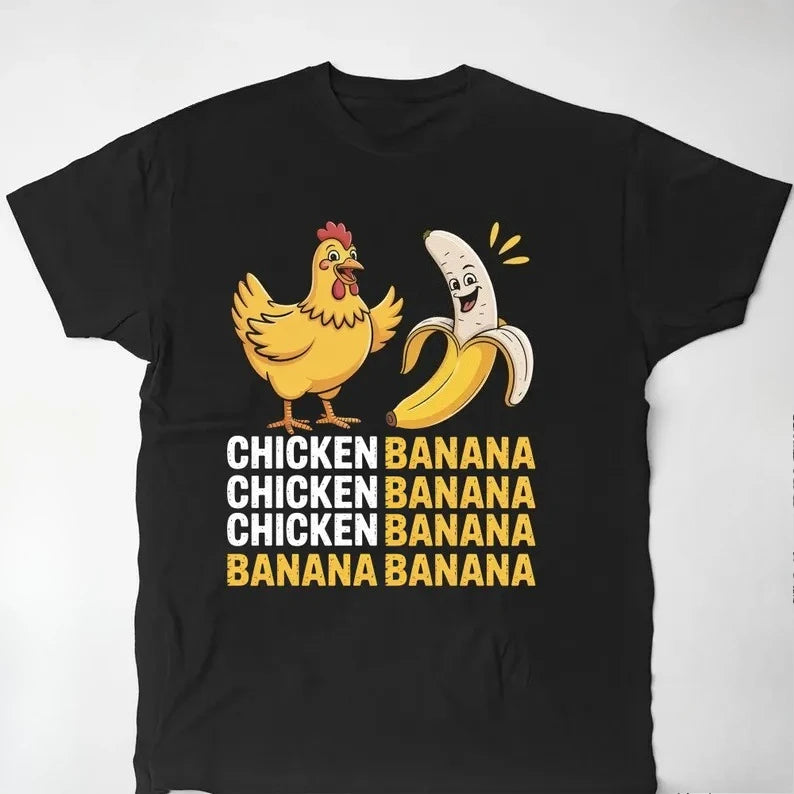 Chicken Banana Meme Unisex T-Shirt