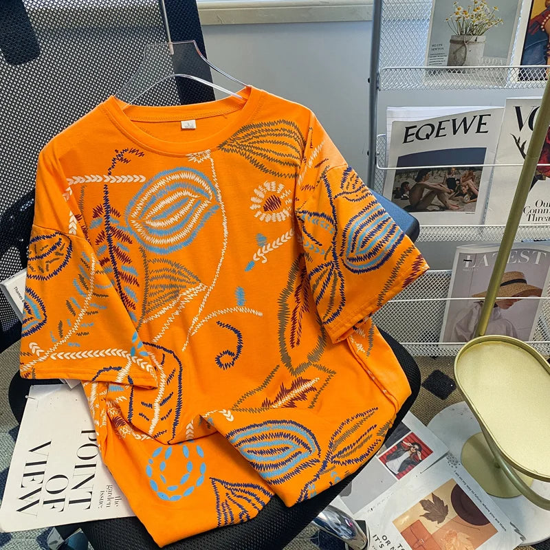 Women's Loose Cotton Graphic T-Shirt