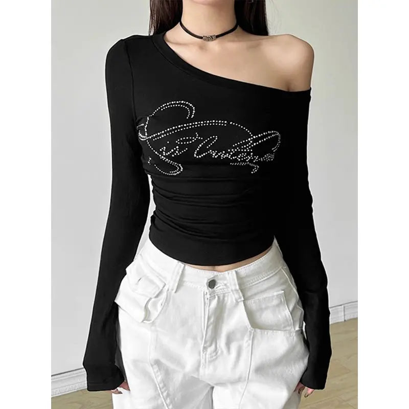 Women's Long Sleeve Crop Top