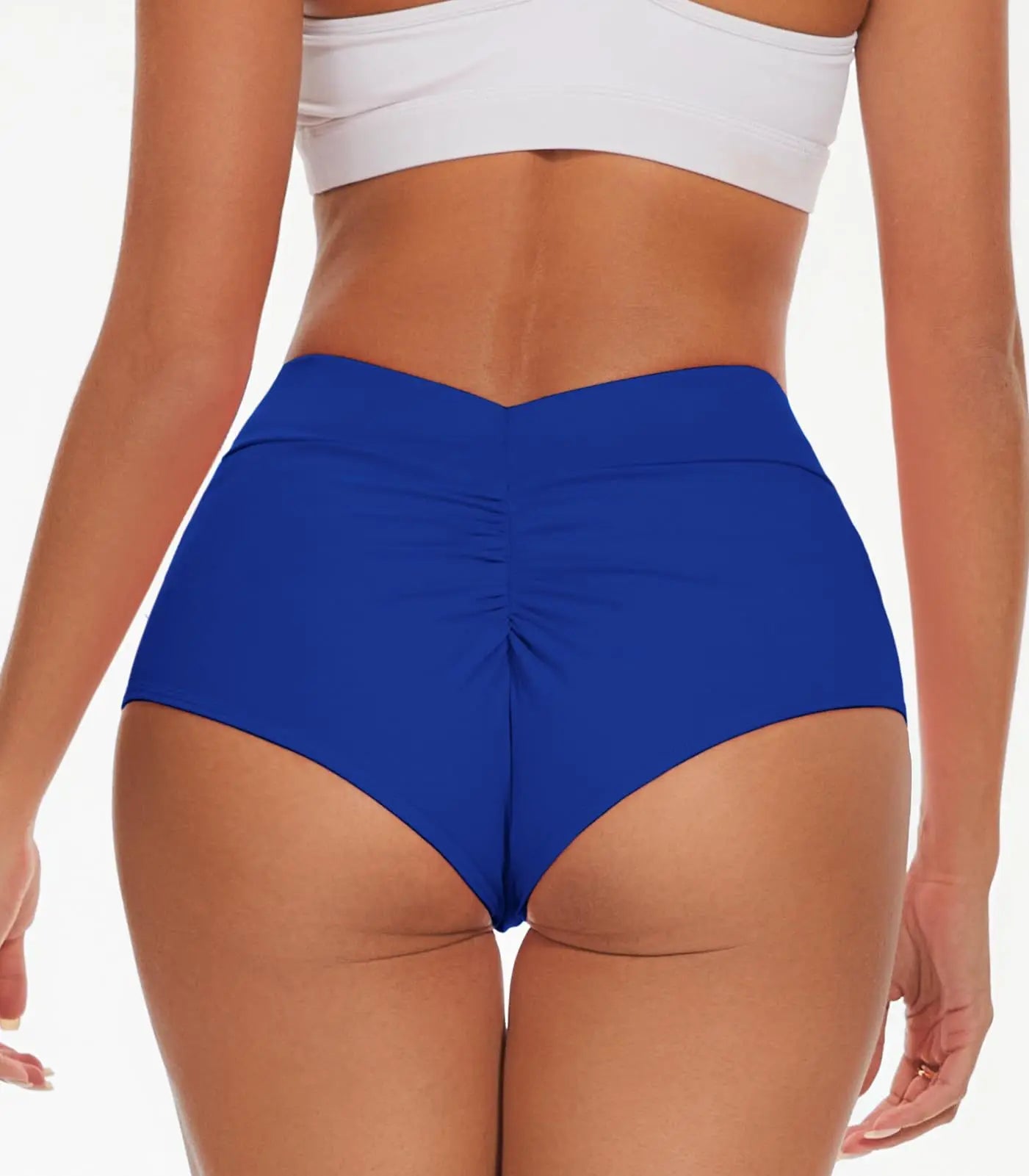 High-Waist Scrunch Workout Shorts
