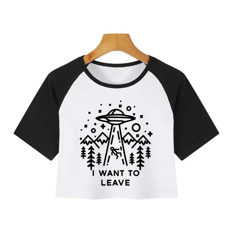 Y2K Graphic Crop Top