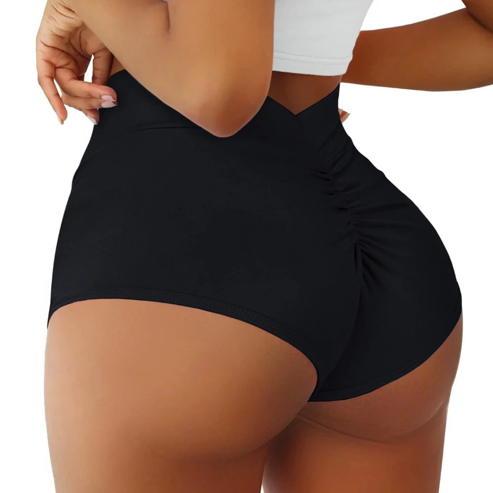 High Waist Scrunch Workout Shorts