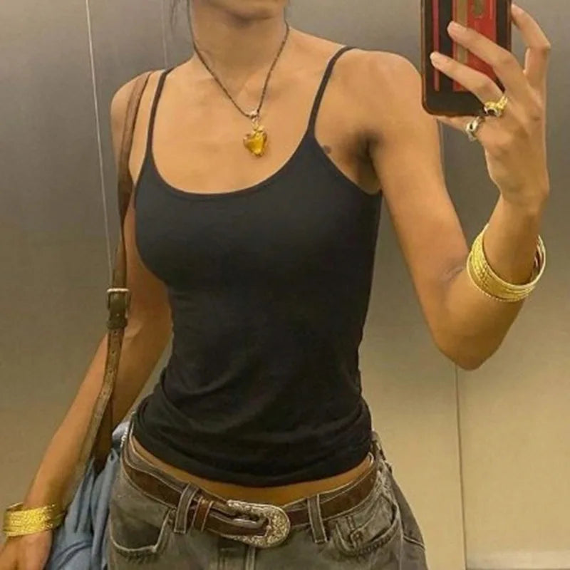 Women's Spaghetti Strap Crop Top