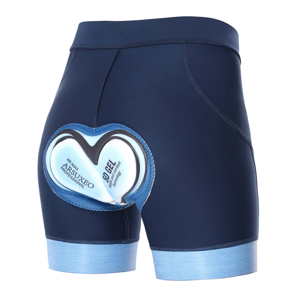 Women's High Waist Padded Bike Shorts