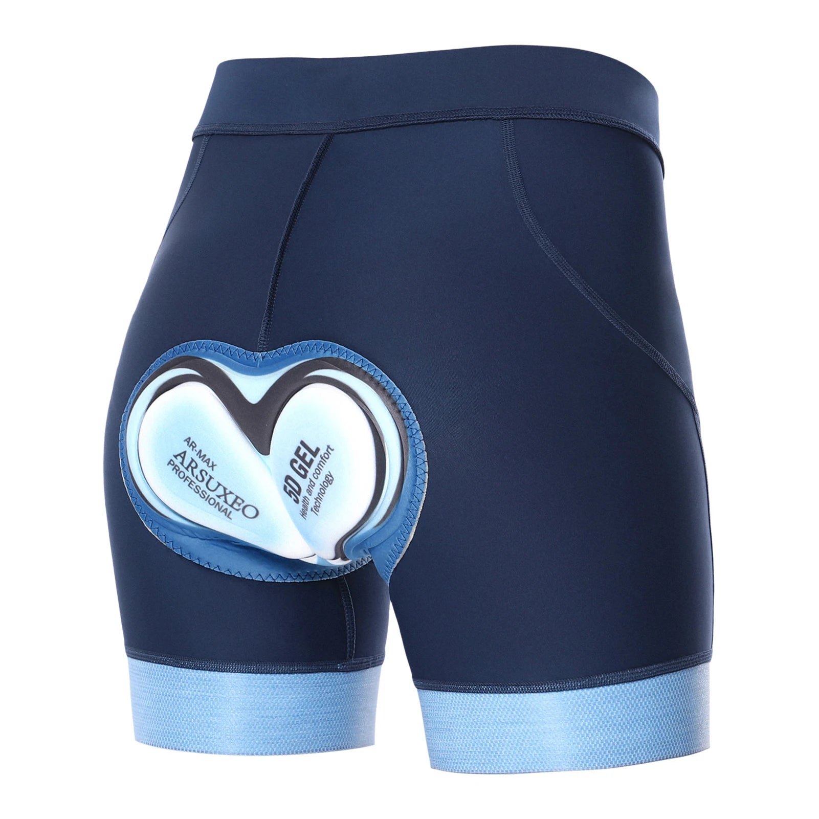 Women's High Waist Padded Bike Shorts