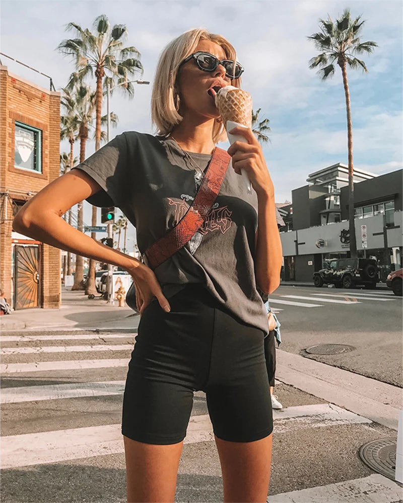 Women's High Waist Biker Shorts