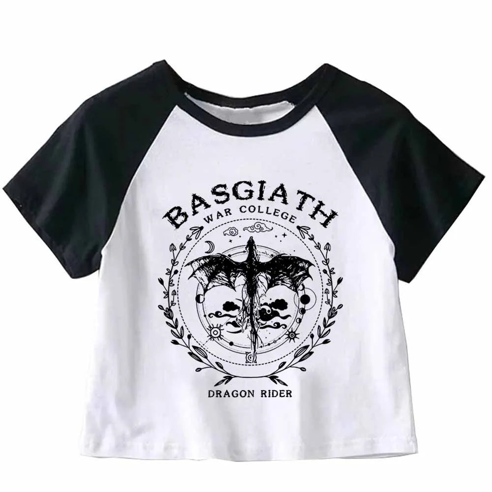 Retro Graphic Print Crop Top