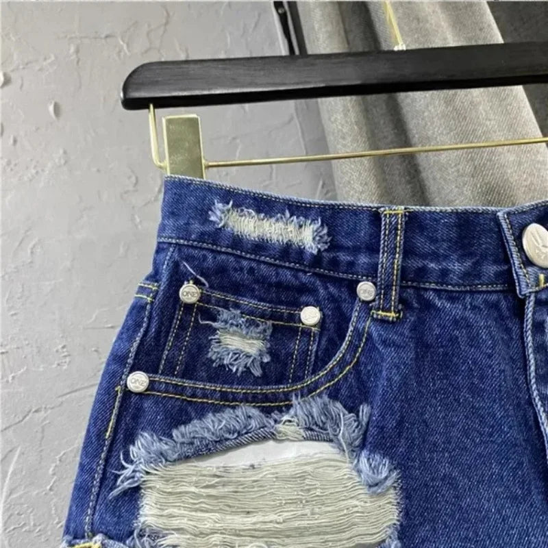 Korean Style Women's Denim Shorts