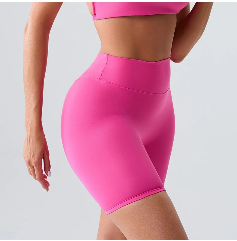 High-Waist Yoga Cycling Shorts