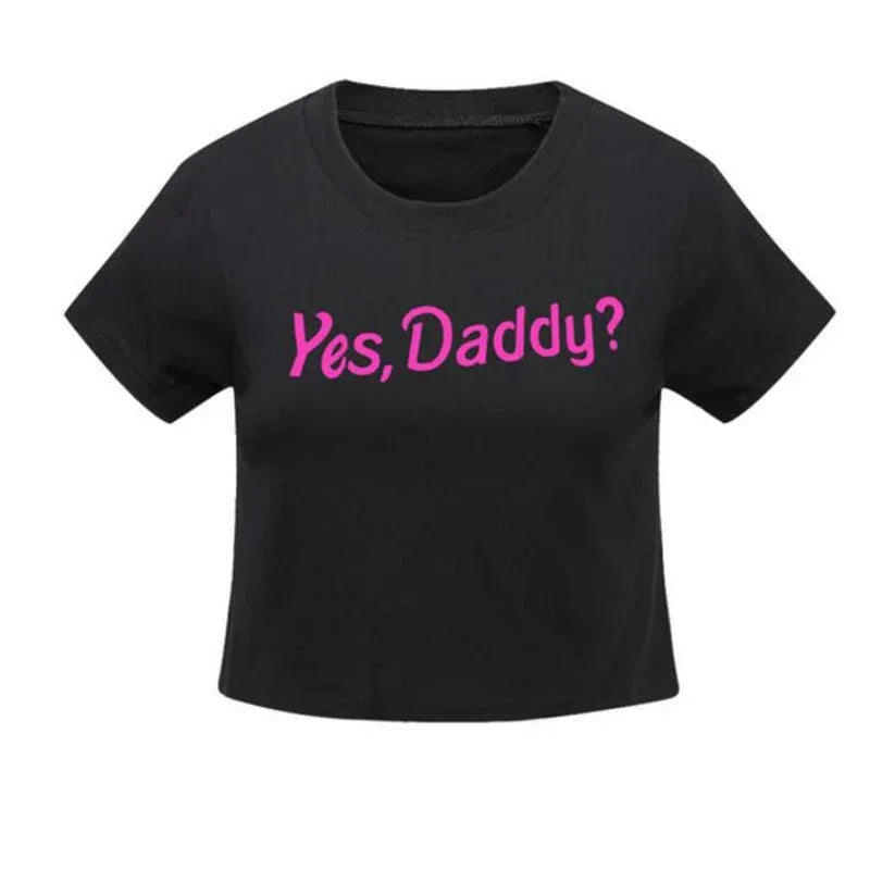 Daddy Graphic Crop Top