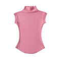 Women's Sleeveless Solid Turtleneck Top