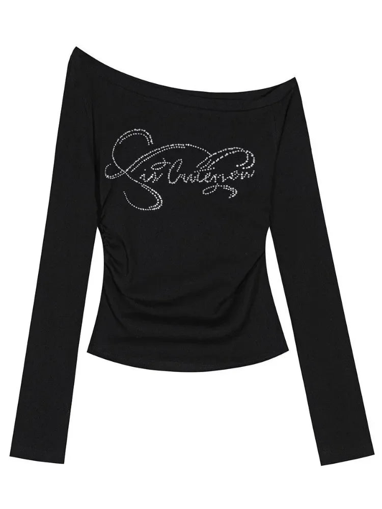 Women's Long Sleeve Crop Top