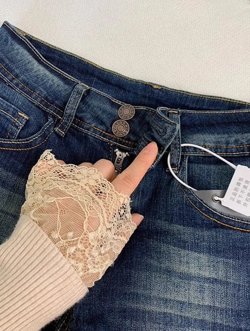 Women's Low-Waist Denim Shorts