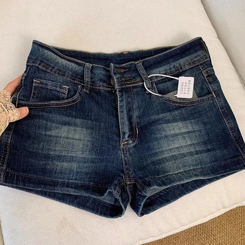 Women's Low-Waist Denim Shorts