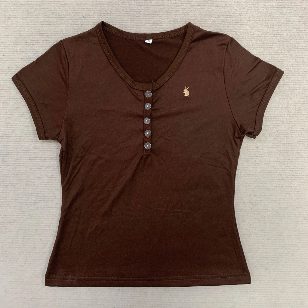 Y2K Gothic Crop Top Tee