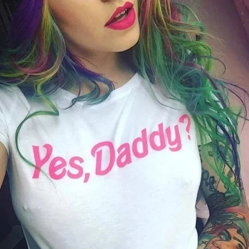Daddy Graphic Crop Top
