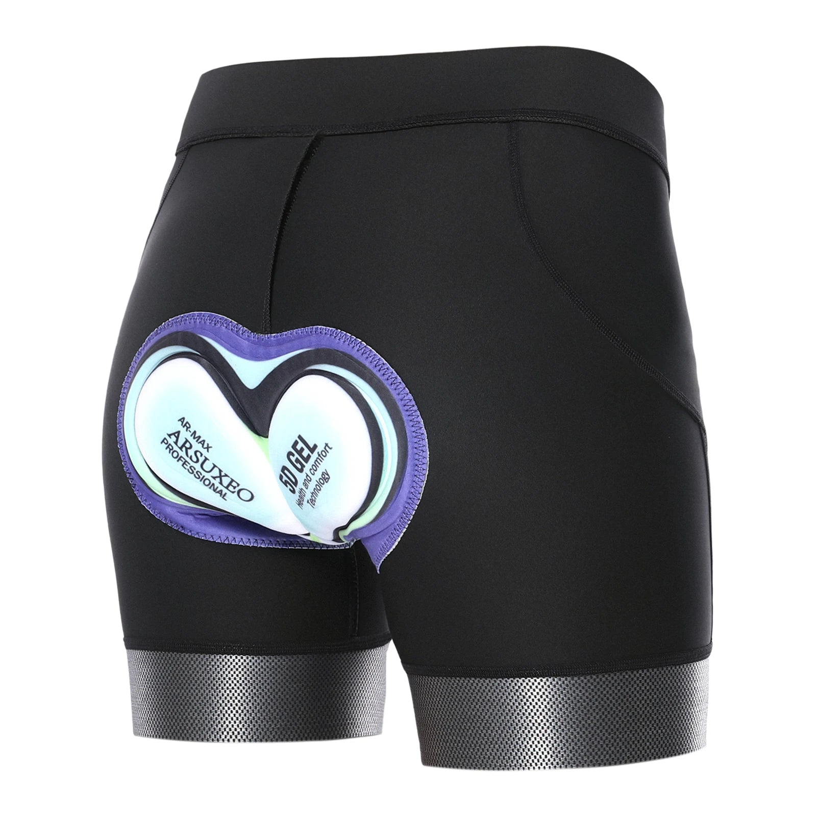 Women's High Waist Padded Bike Shorts