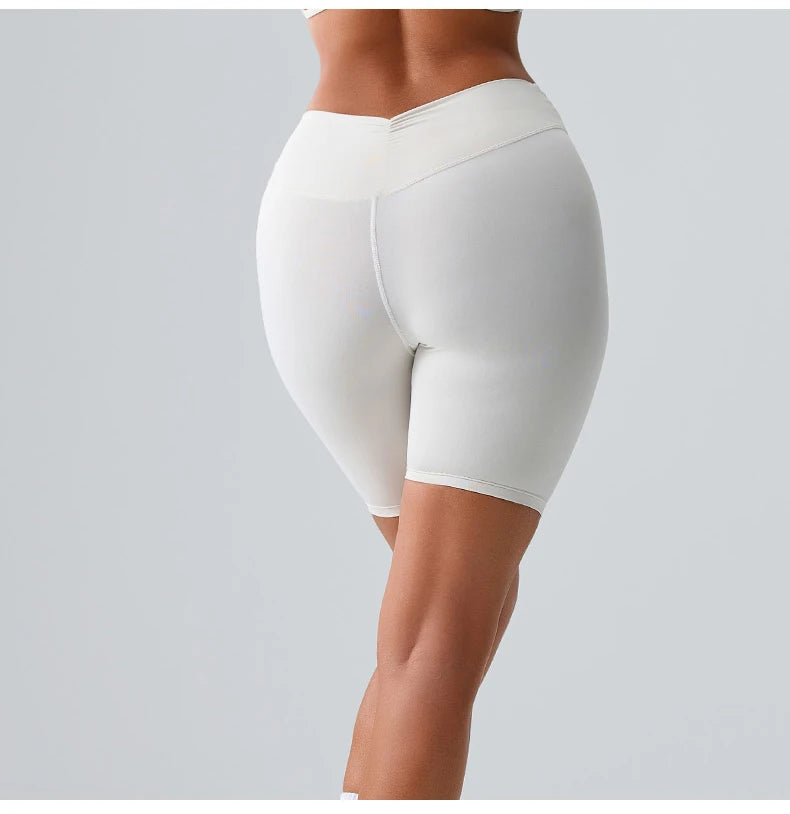 High-Waist Yoga Cycling Shorts