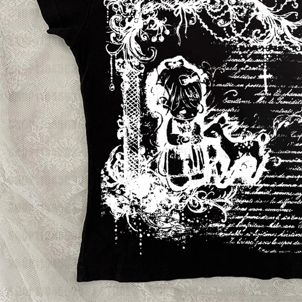 Women's Y2K Harajuku Crop Top