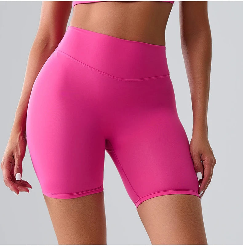High-Waist Yoga Cycling Shorts
