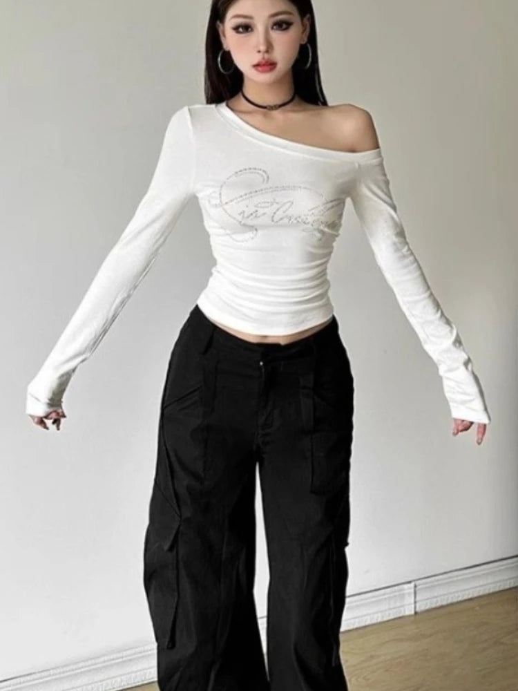 Women's Long Sleeve Crop Top