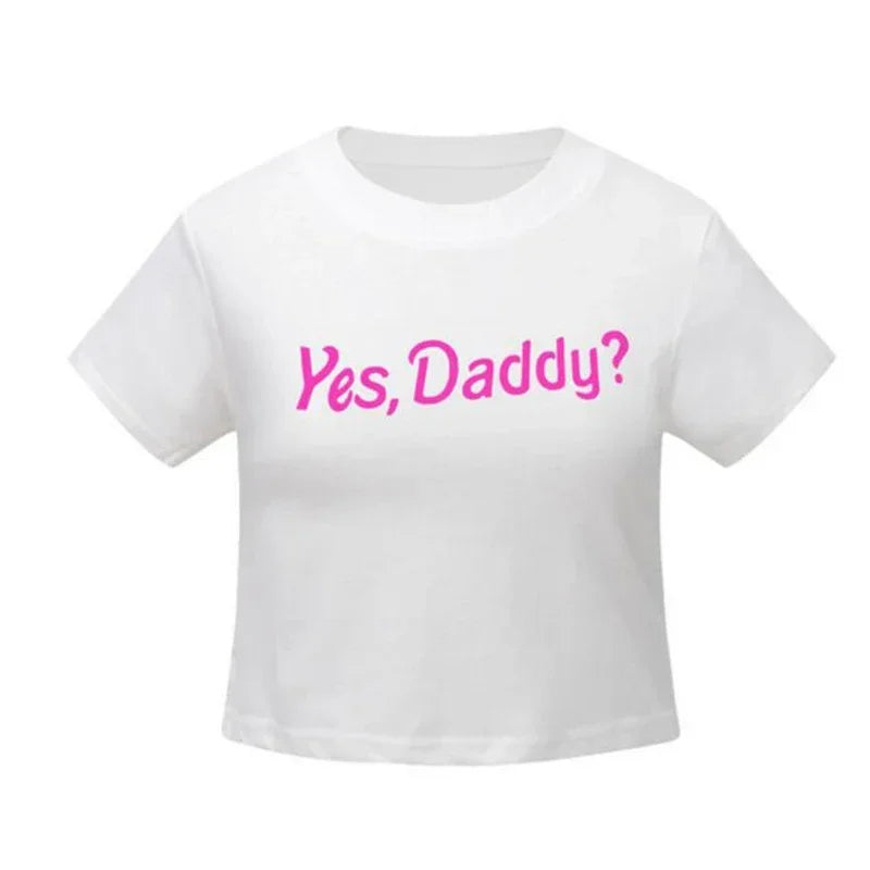Daddy Graphic Crop Top
