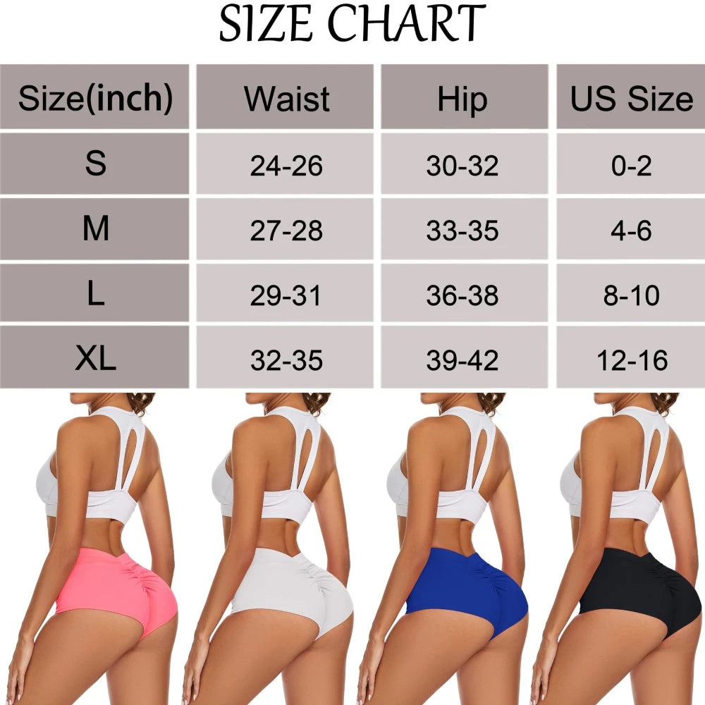 High Waist Scrunch Workout Shorts