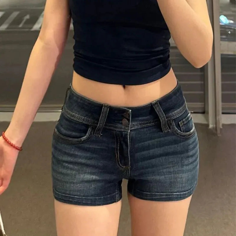 Women's Low-Waist Denim Shorts