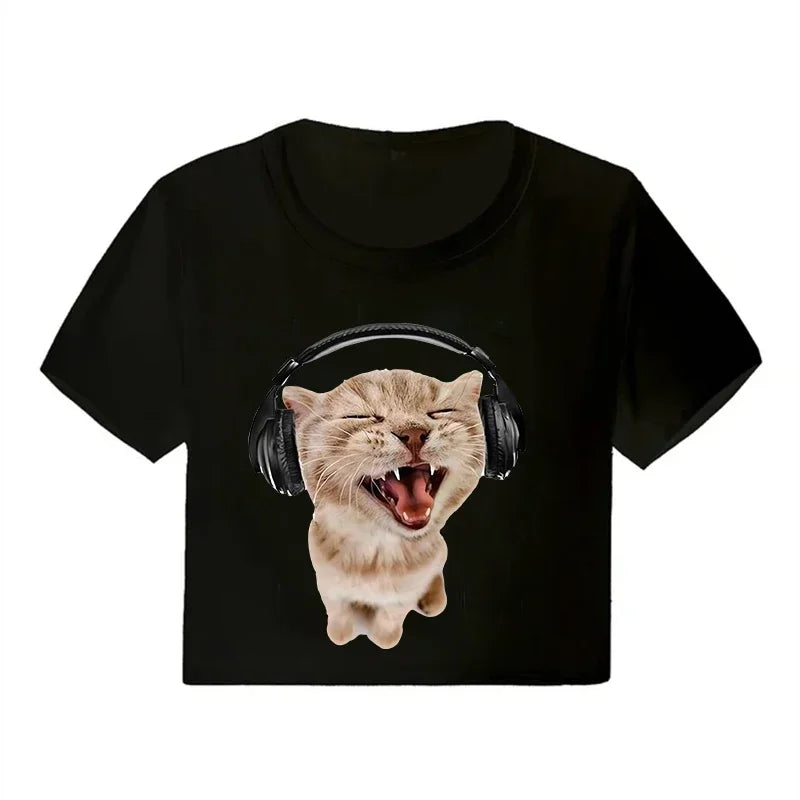 Y2K Graphic Crop Top