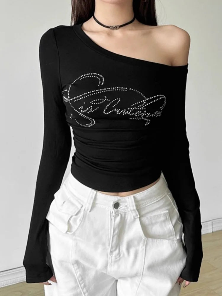 Women's Long Sleeve Crop Top