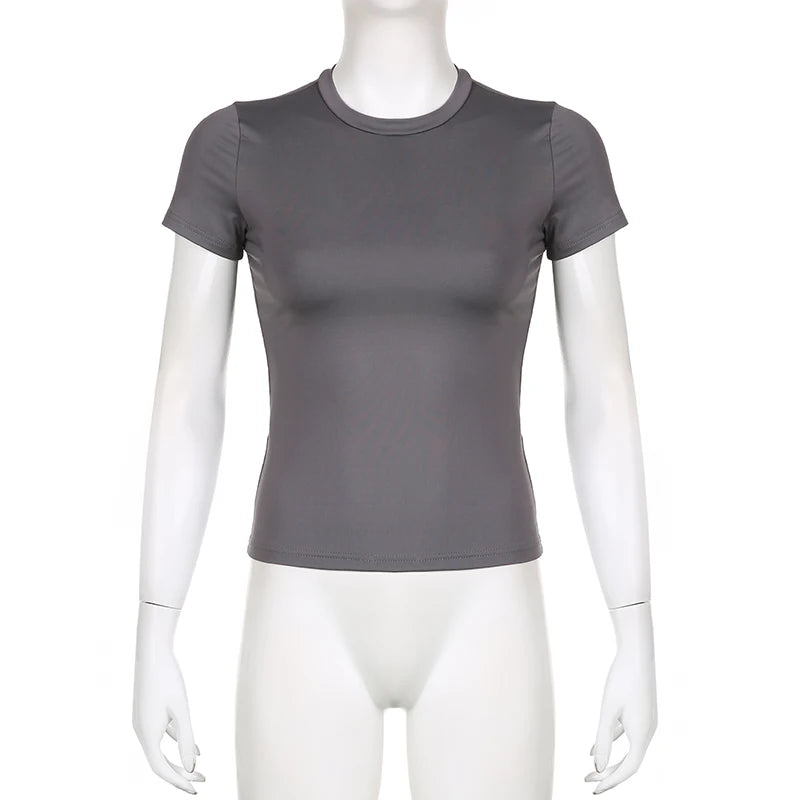 Women's Basic Solid Crop Top