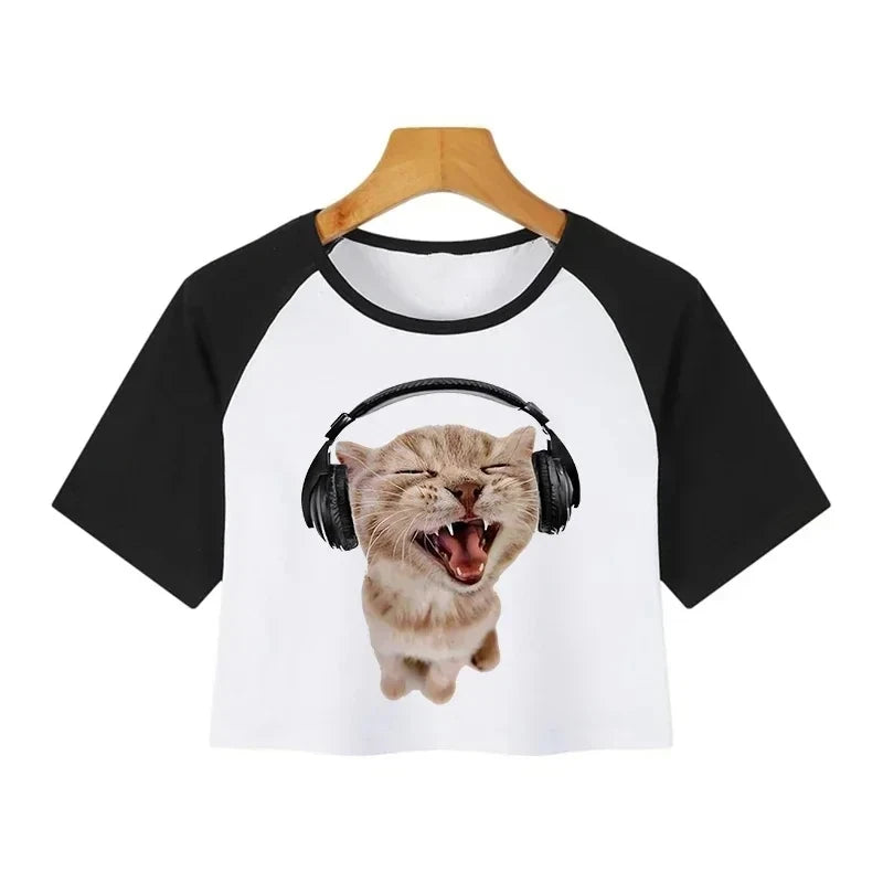 Y2K Graphic Crop Top