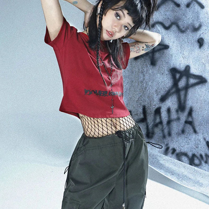 Women's Star Pattern Crop Top