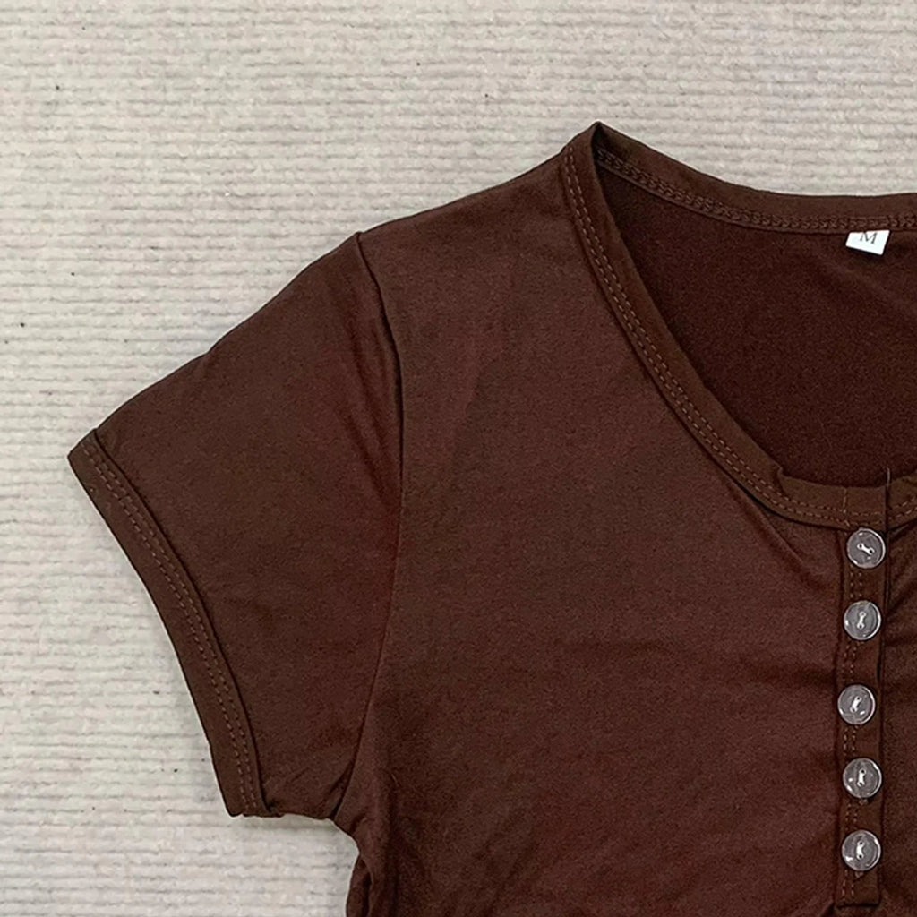 Y2K Gothic Crop Top Tee