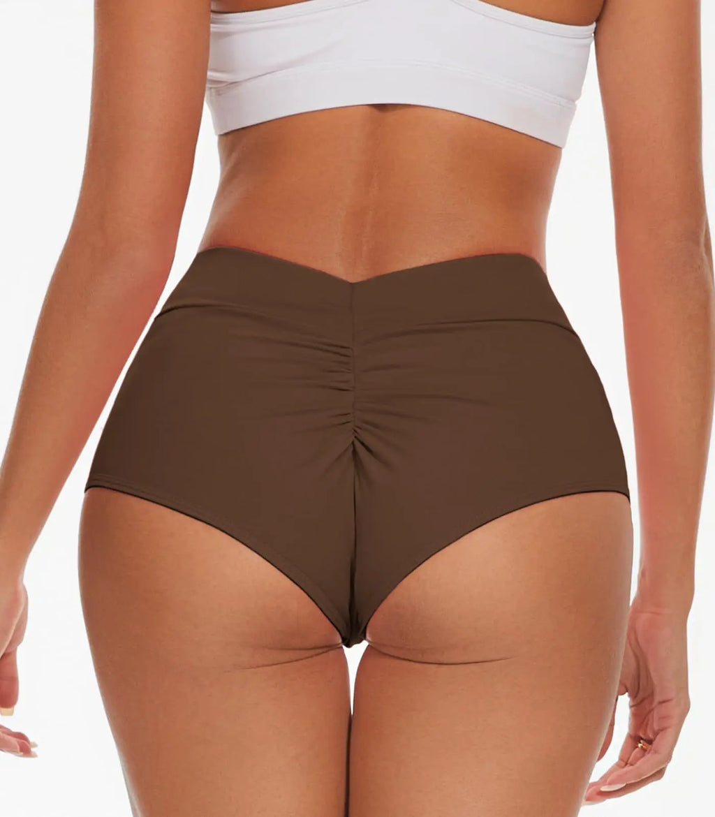 High Waist Scrunch Workout Shorts